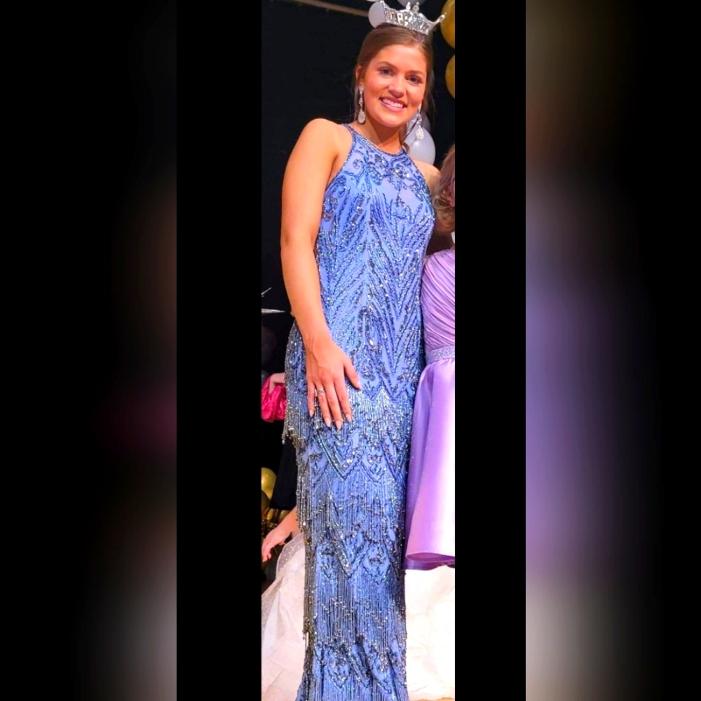 Sherri Hill Gown fully beaded great for prom or pageant a show stopper